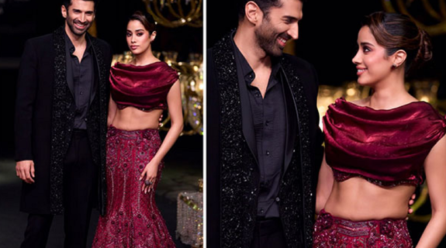Janhvi Kapoor & Aditya Roy Kapur Turn Showstoppers for KALKI Fashion at LFW’24